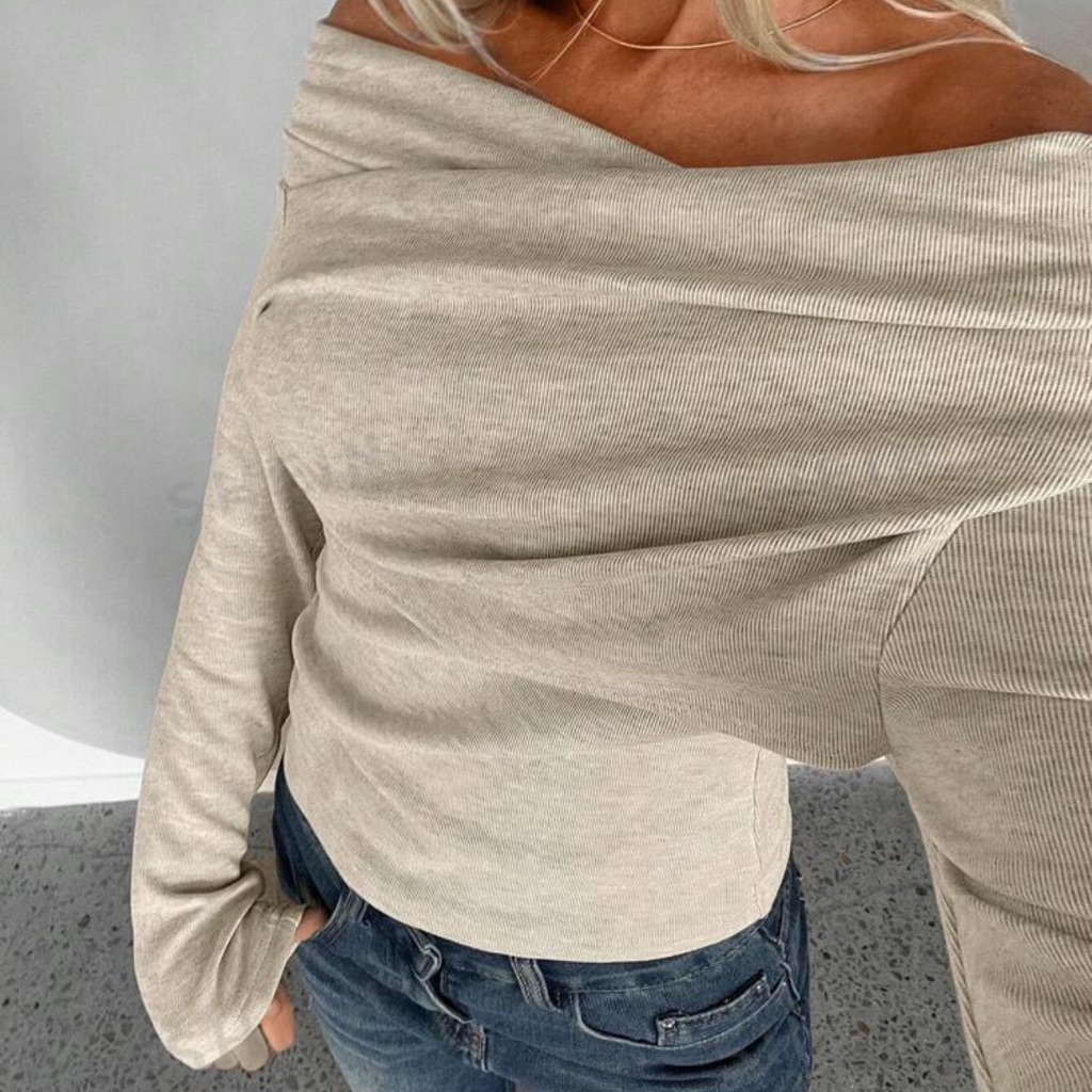 Shein Never Worn! Off The Shoulder Apricot Top